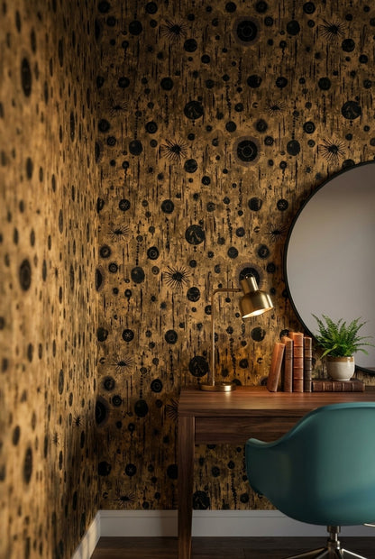 Abstract Circles Wallpaper Geometric Modern Decorative Mural