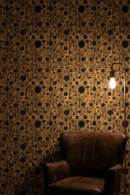 Abstract Circles Wallpaper Geometric Modern Decorative Mural