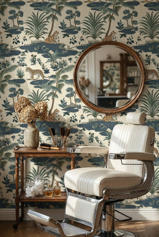 Shades Of Green Wallpaper Vintage Nature Wall Mural