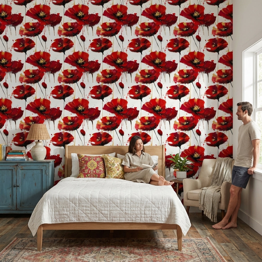 White Background Wallpaper Abstract Decorative Mural