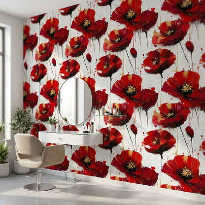 White Background Wallpaper Abstract Decorative Mural