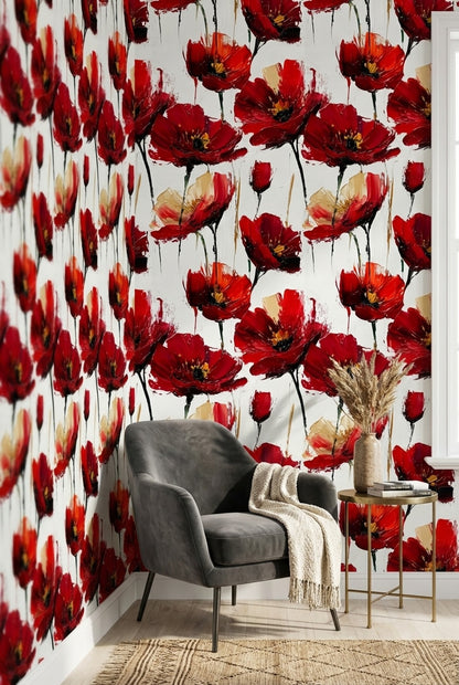 White Background Wallpaper Abstract Vibrant Wall Decor