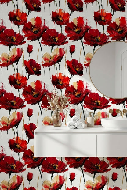 White Background Wallpaper Abstract Vibrant Wall Decor