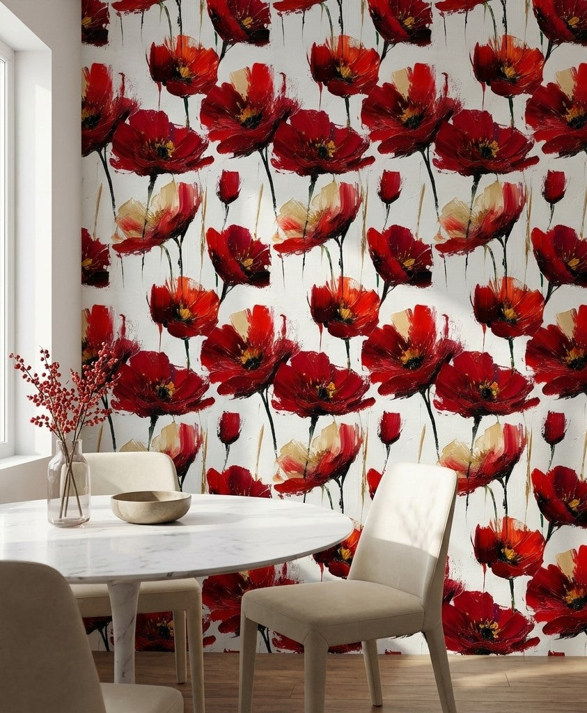 White Background Wallpaper Abstract Vibrant Wall Decor