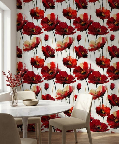 White Background Wallpaper Abstract Vibrant Wall Decor