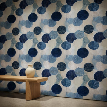 Geometric Wallpaper Abstract Circles Wall Decor