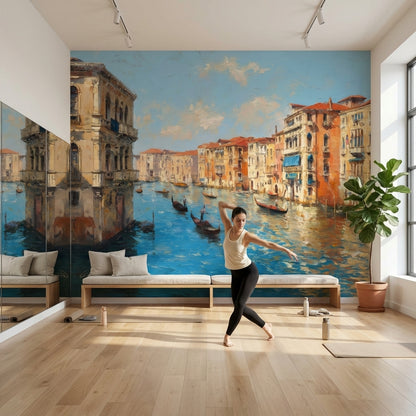 Venice Wallpaper Gondolas Canal Wall Mural