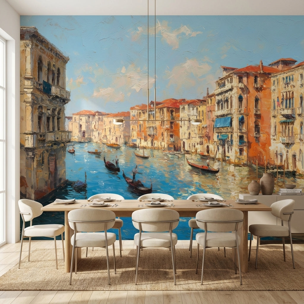 Venice Wallpaper Gondolas Canal Wall Mural