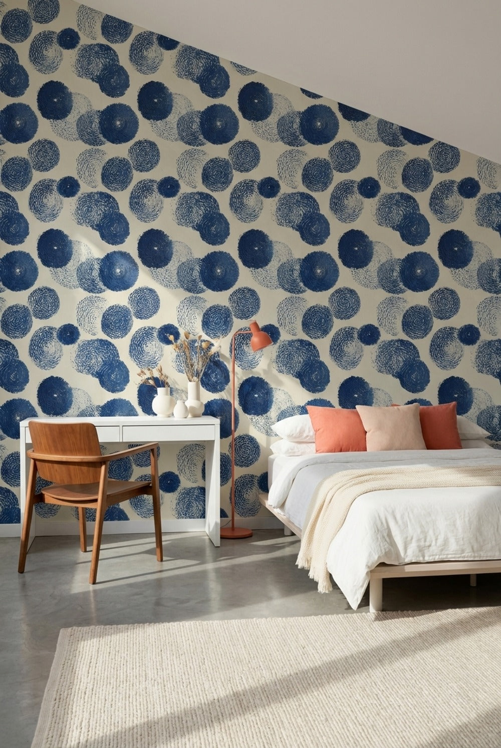 Geometric Wallpaper Circles Removable Abstract Wall Mural