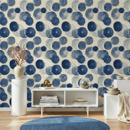 Geometric Wallpaper Circles Removable Abstract Wall Mural