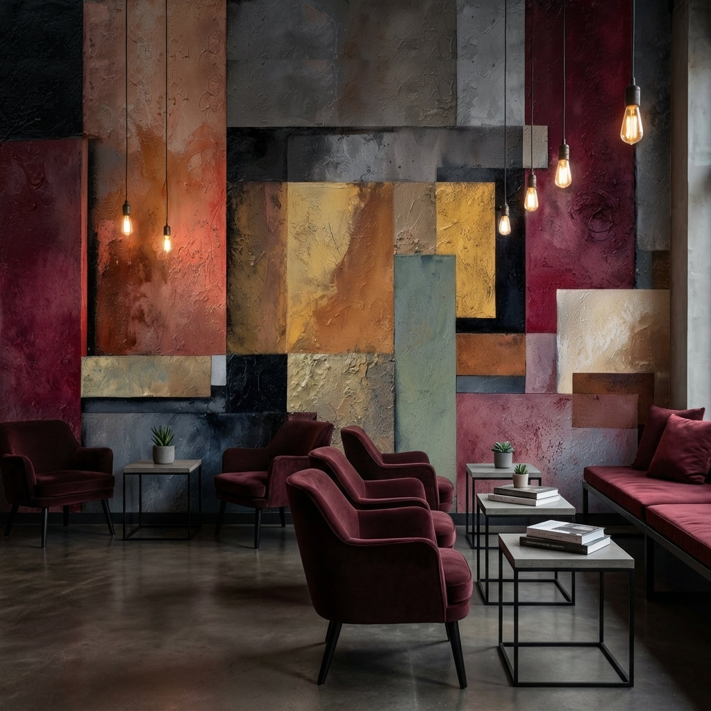 Abstract Wallpaper Geometric Removable Modern Wall Mural