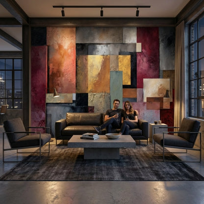 Abstract Wallpaper Geometric Removable Modern Wall Mural