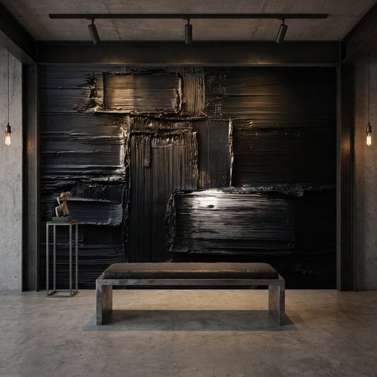 Abstract Wallpaper Black Modern Removable Wall Decor