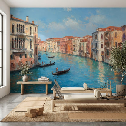 Venice Wallpaper Canal Gondolas Wall Mural