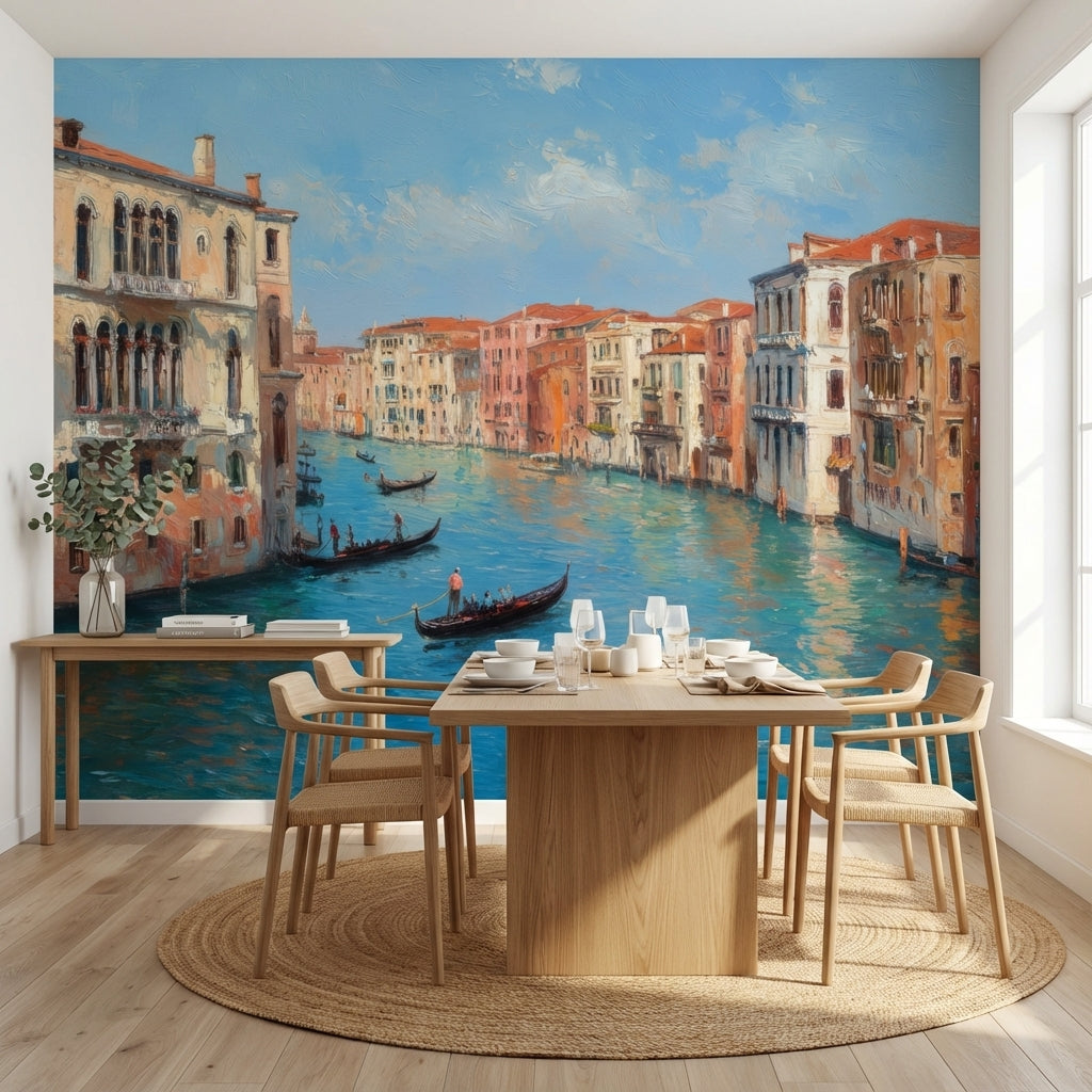 Venice Wallpaper Canal Gondolas Wall Mural