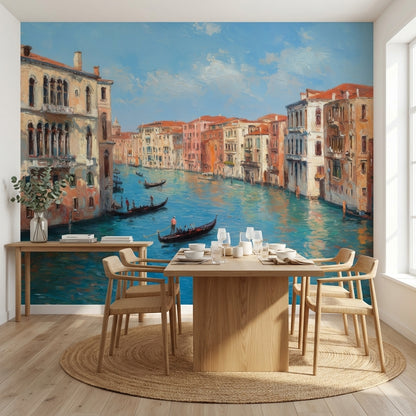 Venice Wallpaper Canal Gondolas Wall Mural
