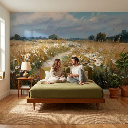 Wildflowers Wallpaper Path Removable Landscape Wall Mural