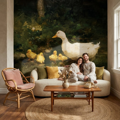 Duck Wallpaper Ducklings Removable Nature Wall Mural