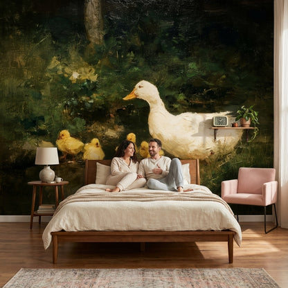 Duck Wallpaper Ducklings Removable Nature Wall Mural