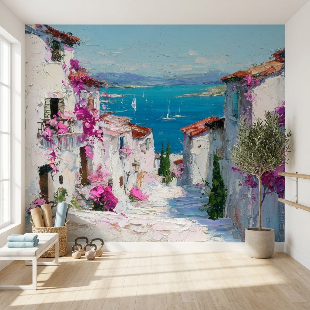 Walls Wallpaper Sailboats Removable Floral Wall Mural