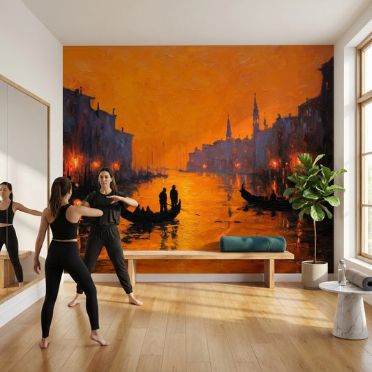 Gondolas Wallpaper Canal Removable European Wall Mural