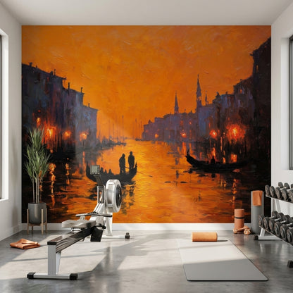 Gondolas Wallpaper Canal Removable European Wall Mural