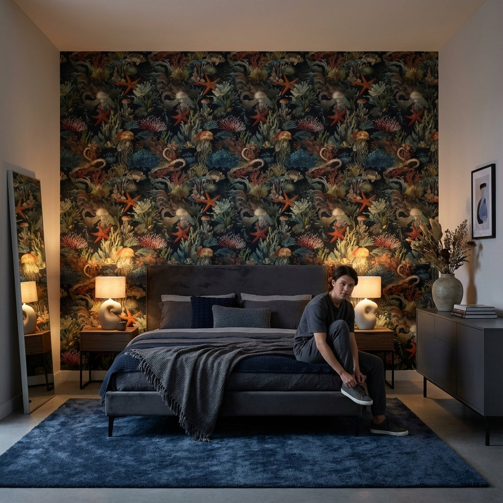 Jellyfish Wallpaper Marine Life Removable Ocean Wall Mural