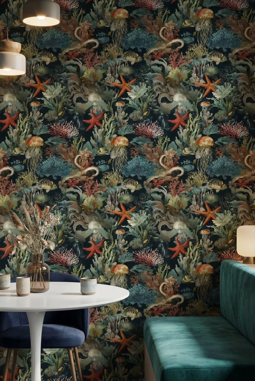 Jellyfish Wallpaper Marine Life Removable Ocean Wall Mural