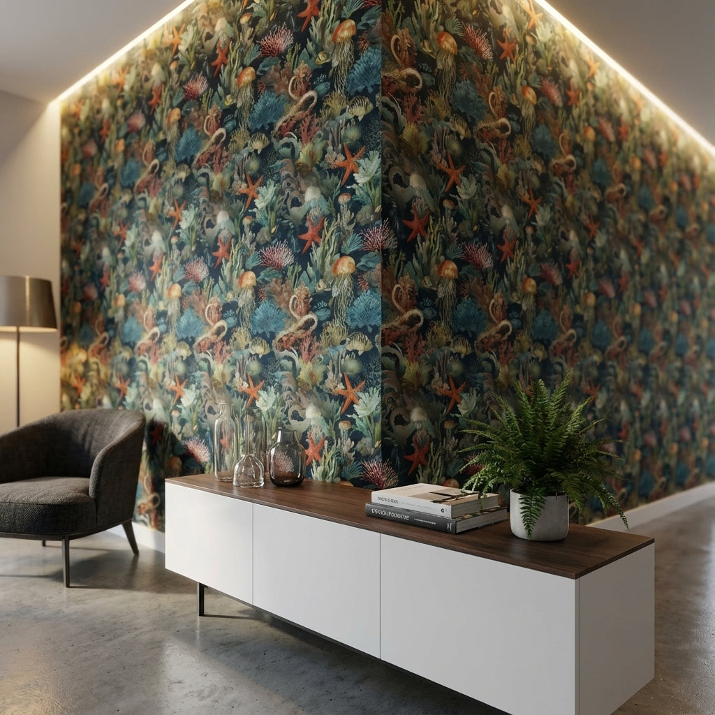 Jellyfish Wallpaper Marine Life Removable Ocean Wall Mural