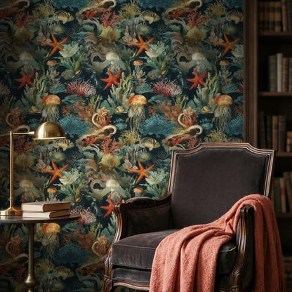 Jellyfish Wallpaper Marine Life Removable Ocean Wall Mural