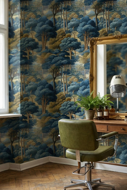 Landscape Wallpaper Trees Traditional Decorative Mural