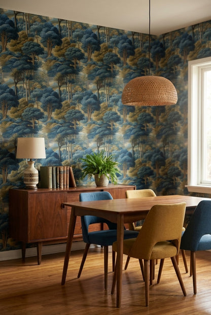 Landscape Wallpaper Trees Traditional Decorative Mural