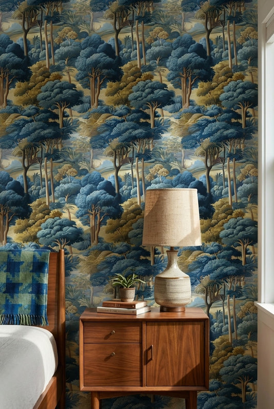 Landscape Wallpaper Trees Traditional Decorative Mural
