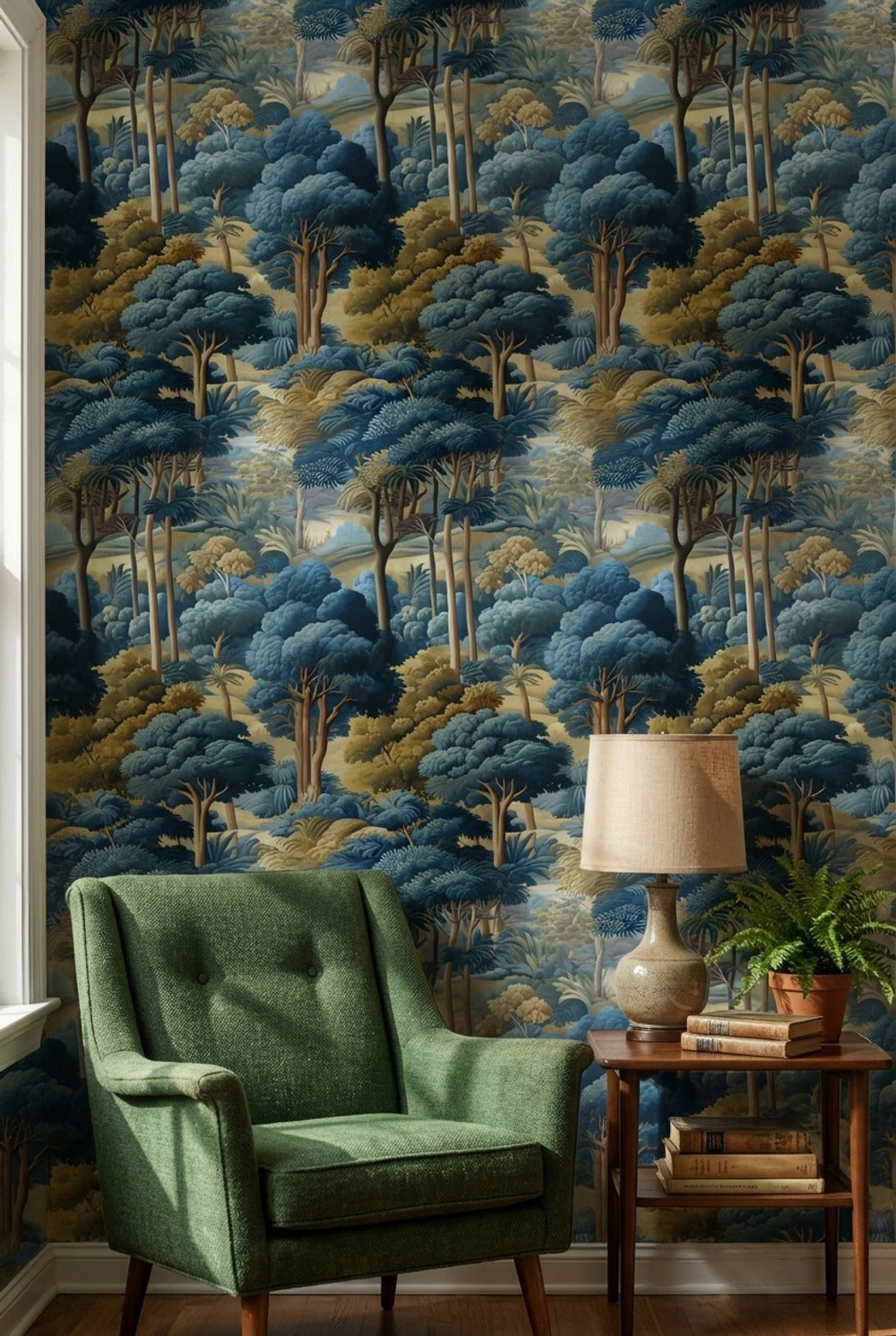 Landscape Wallpaper Trees Traditional Decorative Mural