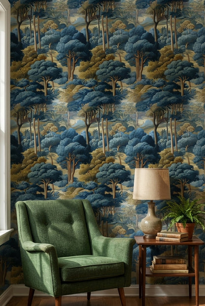 Landscape Wallpaper Trees Traditional Decorative Mural