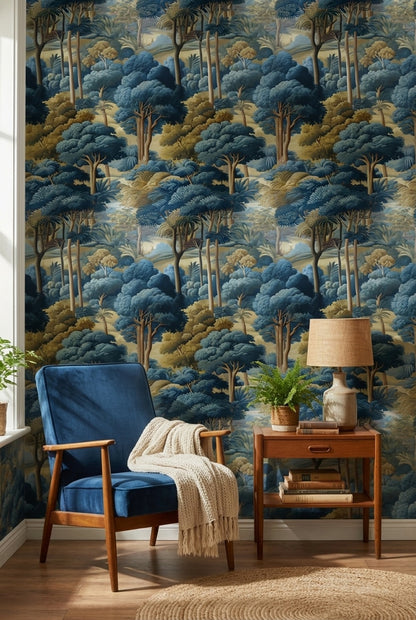 Landscape Wallpaper Trees Traditional Decorative Mural