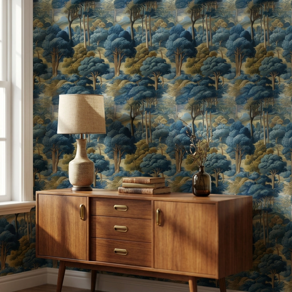 Landscape Wallpaper Trees Traditional Decorative Mural