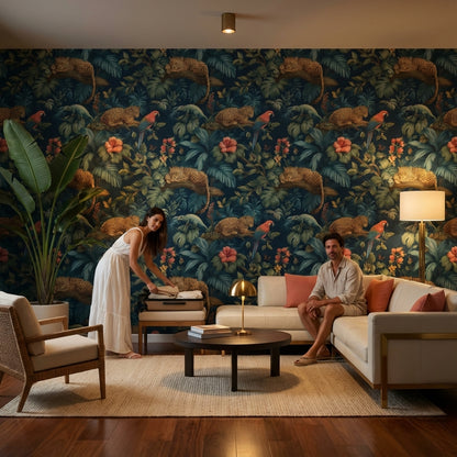 Tropical Jungle Wallpaper Exotic Nature Wall Decor