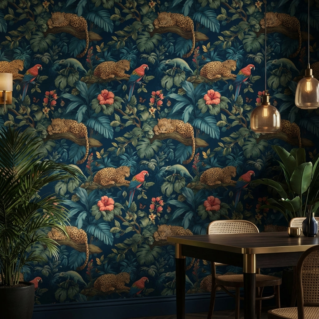 Tropical Jungle Wallpaper Exotic Nature Wall Decor