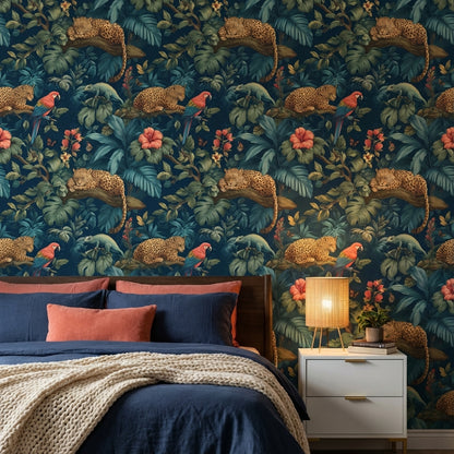 Tropical Jungle Wallpaper Exotic Nature Wall Decor