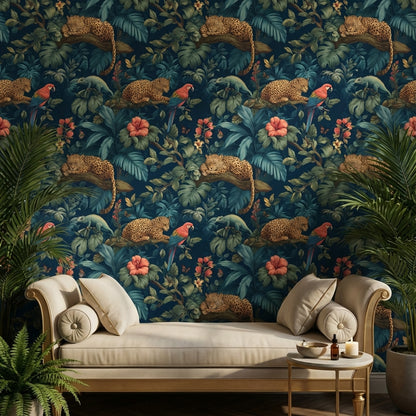 Tropical Jungle Wallpaper Exotic Nature Wall Decor