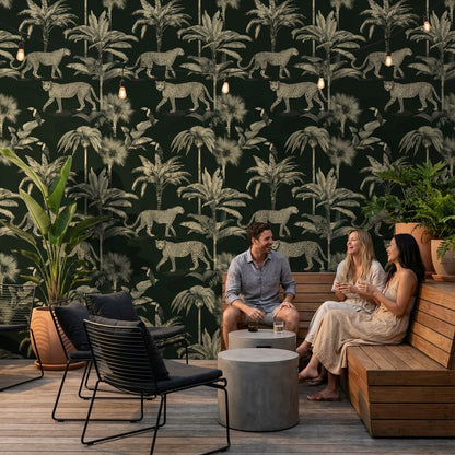 Tropical Jungle Wallpaper Leopard Removable Toucan Wall Mural