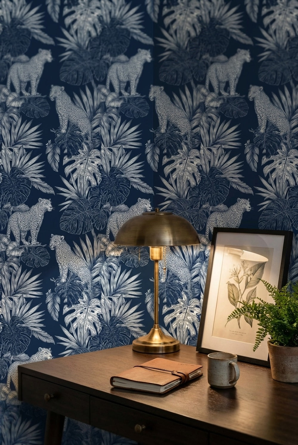Leopards Wallpaper Tropical Jungle Decorative Mural