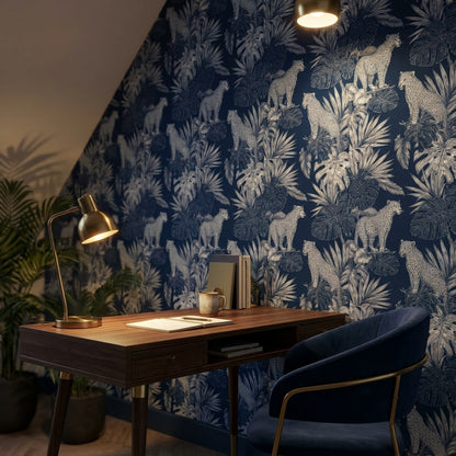 Leopards Wallpaper Tropical Jungle Decorative Mural