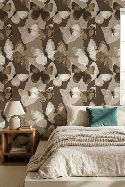 Abstract Wallpaper Brown Modern Decorative Mural