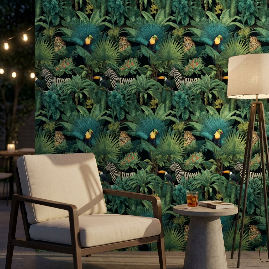 Tropical Wallpaper Jungle Flora Decorative Mural