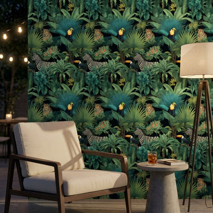Tropical Wallpaper Jungle Flora Decorative Mural