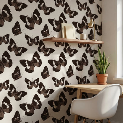 Butterflies Wallpaper Modern Minimalist Removable Wall Decor