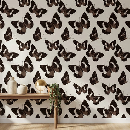 Butterflies Wallpaper Modern Minimalist Removable Wall Decor