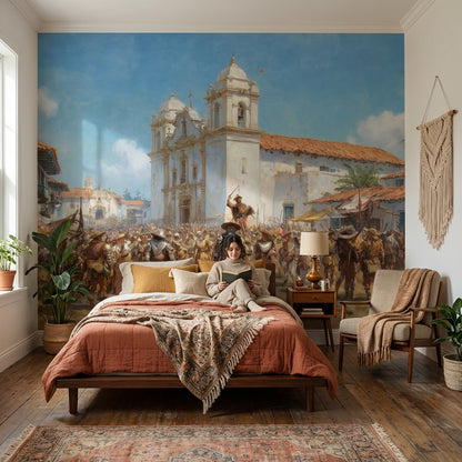 Colonial Wallpaper Architecture Removable Historical Wall Mural